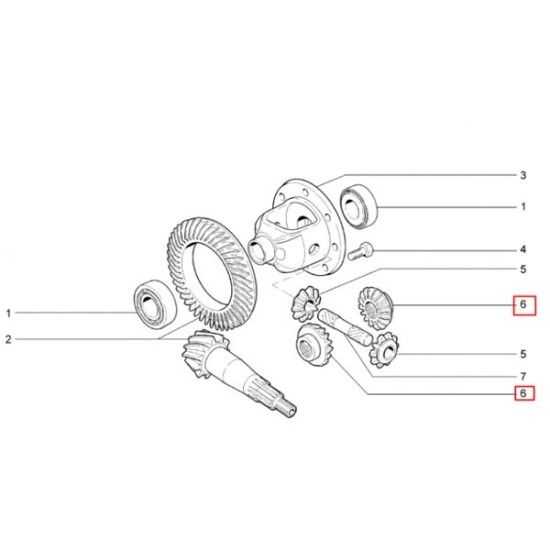 Planétové koleso 22-zubové 2123-2403050