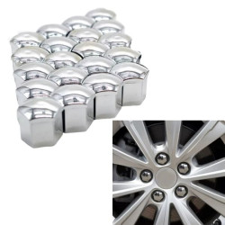 Chrániče matic kol automobilů stříbrné